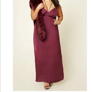 Forever 21 Plus 2XL Maroon Maxi